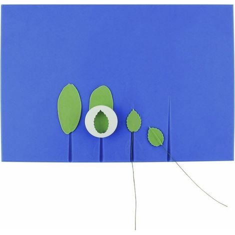 Planche à Pâtisserie à Nervures, Petite Taille, Plastique, Bleu, 25 x 0.8 x 17 cm