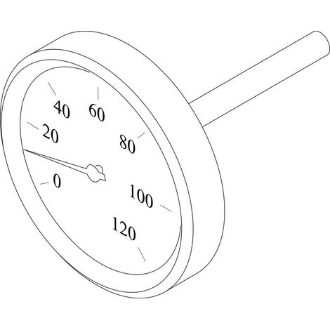 Ersatzteil 8738203232 Thermometer D63mm 0-120grdC von BOSCH - 8738203232 (1/2)