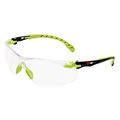 GAFAS DE SEGURIDAD 3M SOLUS, MONTURA VERDE/NEGRA, LENTES TRANSPARENTES SCOTCHGARD ANTIEMPAÑANTE, S1201SGAF-EU