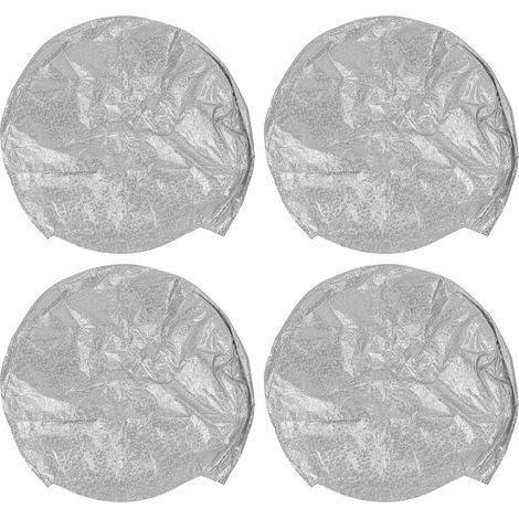Wheel Covers, 4pcs Tire Wheel Tyre Cover Cap Waterproof Aluminum Film Anti UV Dust-free Tyre Protector for Car Truck SUV RVs (27-29 inch)