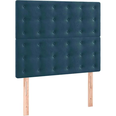 Maison Exclusive - Cabecero Terciopelo Azul Oscuro 100x5x118/128 (1/5)