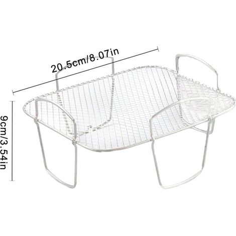 Grille pour friteuse à air chaud, en acier inoxydable 304, pour déshydrateur alimentaire, grille à toasts et accessoires de grillade. (1/5)