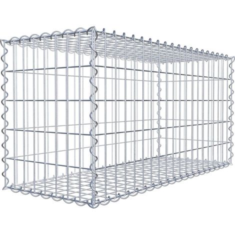 Gabiondeco - Gabion 100 cm x 50 cm x 40 cm (L x H x P). mailles 5 x 10 cm. Spirale - Made in Germany