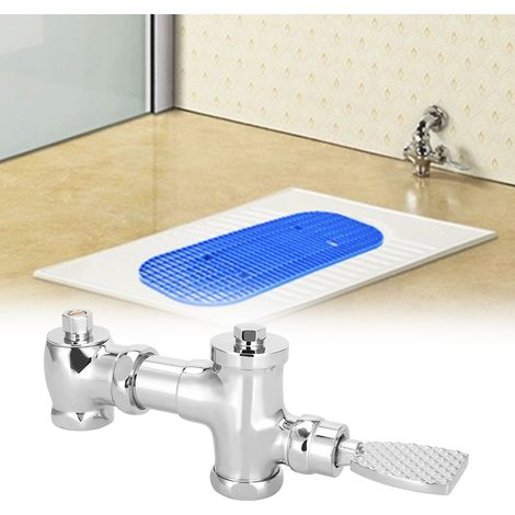 Valve de chasse d'eau rétractable en laiton à pédale, accessoire de salle de bain (1/5)