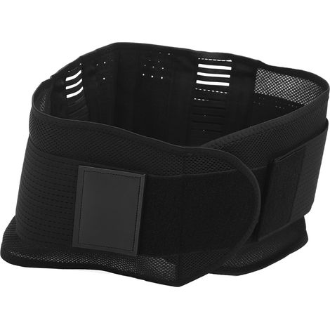 Ceinture de soutien lombaire ajustable, respirante et confortable pour le sport, avec coussinet amovible, taille L (1/5)