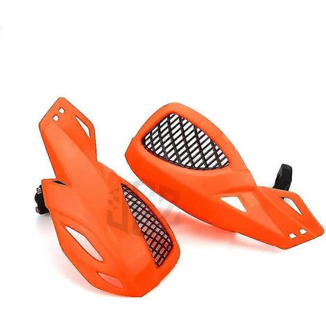 Motorrad-Lenkerprotektoren (22 mm) – Handschutz für Offroad-Motorräder, Dirtbikes, Pitbikes, ATVs, Quads, KTM, XCW, Yamaha, Honda – Orange