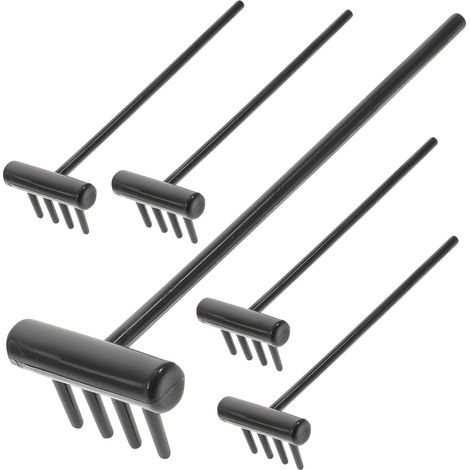Loquets à Compression à Bouton-poussoir 2 Pièces en Alliage de Zinc Noir (1/5)