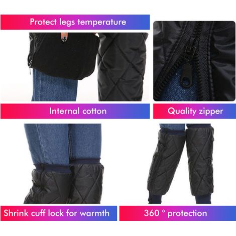 Protections Genou Moto Chauffantes Imperméables et Coupe-Vent pour Jambes (1/5)