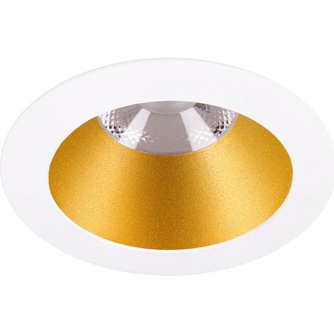Downlight Play Deco Redondo Fijo 8.5W Blanco Cálido 3000K CRI 92 Blanco/Oro Iluminación LED Interior de Alta Calidad