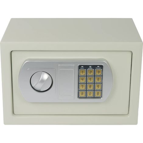 Kleiner Tresor mit elektronischem Schloss und Notfallschlüssel SecureBox-30 (1/5)