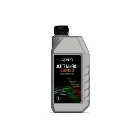 Aceite de motor de 2T mineral compatible con todo tipo de gasolinas (1l)