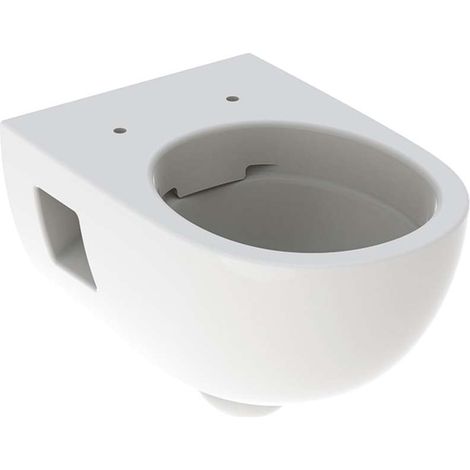 Geberit – WC suspendu Rimfree 530x360 mm – Céramique sanitaire blanche – Installation par suspension – Chasse d’eau 6/4l pour réservoir encastré (1/5)