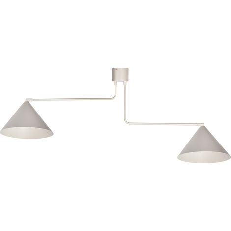 Suspension Magic beige gris double E27 réglable Sigma (1/3)