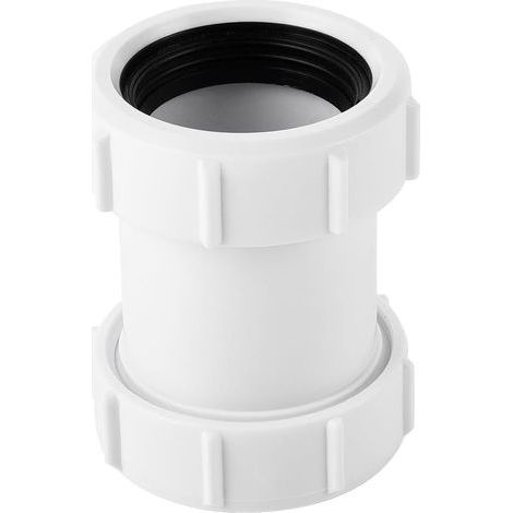 40-mm-Rohrverbindungsstück (gerade), PVC-Verbindungsstück (gerade), Rohrverlängerungsstücke für Sanitärarmaturen an Badewanne, Küchenspüle und Duschwanne (1/5)