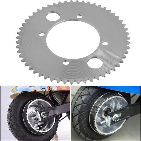 Pignon de scooter électrique 55 dents en aluminium, compatible chaîne 25H