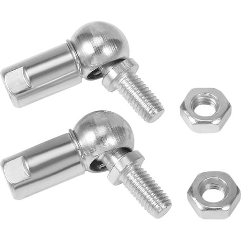 CS13 Kugellager-Schaftende mit Bolzen, Linksgewinde M8x1,25, Rechtsgewinde M8x1,25, selbstschmierend, aus Kohlenstoffstahl, Kugelgelenk, gestanzt, 2 Stück