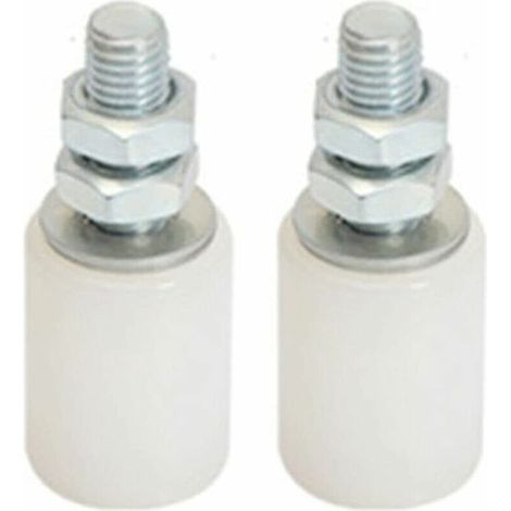 Poulie de Porte Coulissante,Roulettes Pivotantes,,Roue en Nylon Résistant à La Corrosion,Roue en Nylon Lourd,Rouleau de Porte de Grange 2Pcs (1/5)