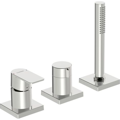 HANSA HANSASTELA Fertigmontageset für Wanne/Brause, 3-Loch, (1/3)