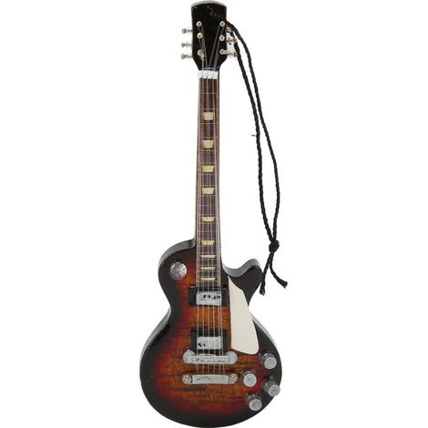 Miniatur-E-Gitarre aus Holz, exquisite Dekoration für Feste, Hochzeiten und Partys. (1/5)
