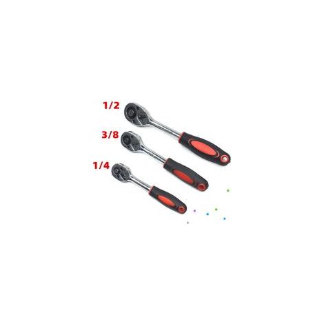 1/4", 1/2", 3/8" Ratschenschlüssel, Ratschensteckschlüssel, Umschaltknarren, Schnellspannknarren - Crezuo (1/4)
