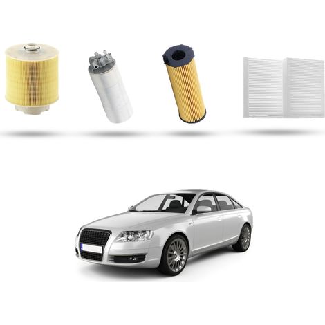 Kit Tagliando 4 filtri compatibile con Audi A6 II (C6) 2.7 tdi v6 140kw dal 2008 al 2011 (1/5)