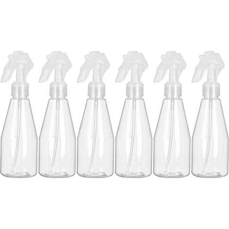 Flacon Spray Vide 200ml, Lot de 6 Vaporisateur Vide en plastique, Bouteille Pulverisateur Vide pour Désinfectant, Jardinage, Nettoyage (1/5)