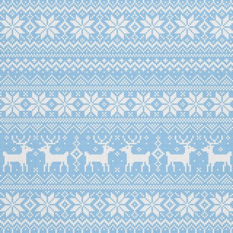 Telas decorativas para exteriores Oxford - estampado navideño azul (1/5)