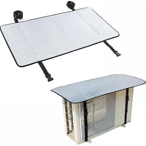 Aluminium-Schutzabdeckung für Außengeräte von Klimaanlagen, Staubschutzhülle für Außengeräte, 80 x 40 cm (1/5)