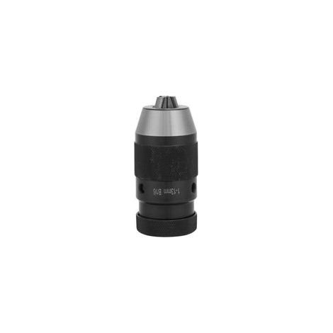 Mandrin de perçage sans clé à serrage automatique en acier au carbone pour tour, alésage B16, pointe tournante (usage léger) (1/5)
