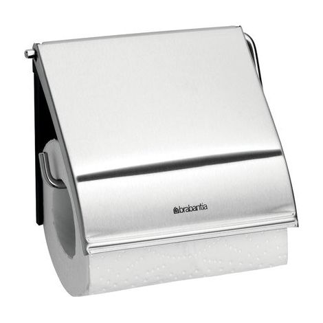 Distributeur de Papier Toilette Brabantia ReNew en Acier Inoxydable Mat, Support pour Rouleaux de Papier Hygiénique, Modèle 385322 (1/7)