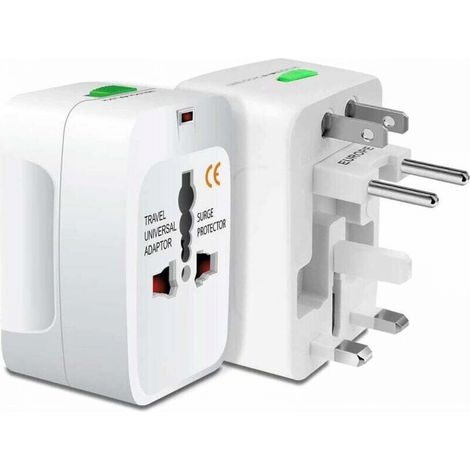 Adaptateur de Voyage Adaptateur Universel, Adaptateur Prise Anglaise – Prise France vers USA, 150 Pays Adaptateur de Prise International (1/5)