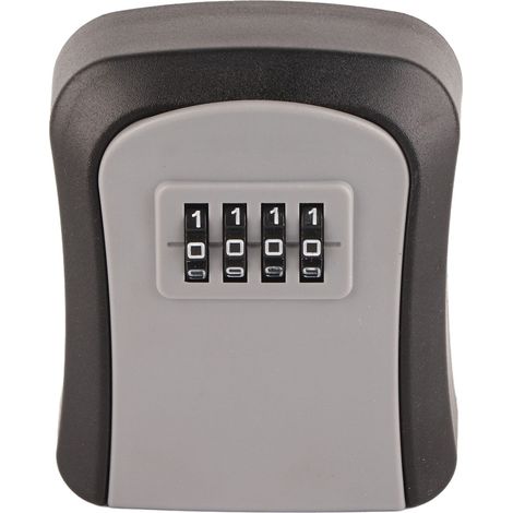 Boîte à clés murale à combinaison en ABS étanche à 4 chiffres avec 5 clés (1/5)