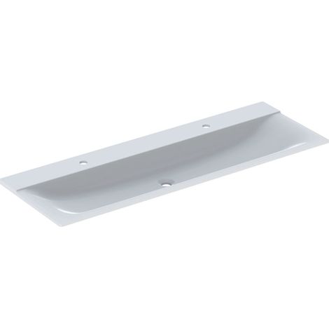 Geberit Xeno 2 lavabo con 2 agujeros de grifo y sin rebosadero, (1/3)