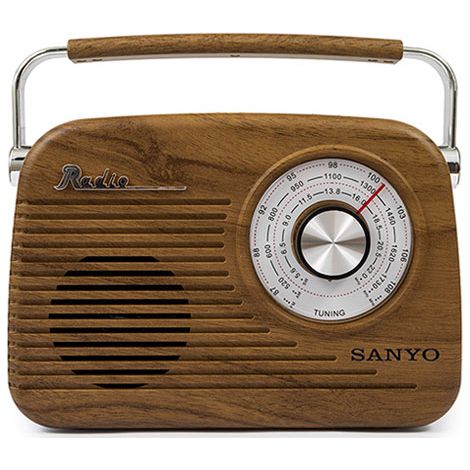 RADIO RETRO BLUETOOTH MARRÓN SANYO
