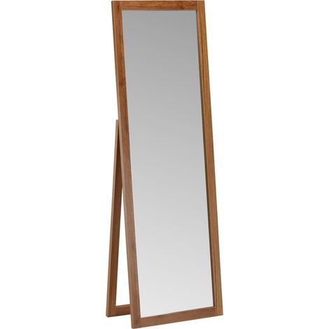 Miroir Design sur Pied "Sebring" 170cm Noisette