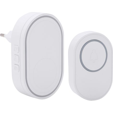 Sonnette sans fil intelligente anti-démontage 433 MHz 220 V Prise UE pour villas, entrepôts, écoles, usines (1/5)