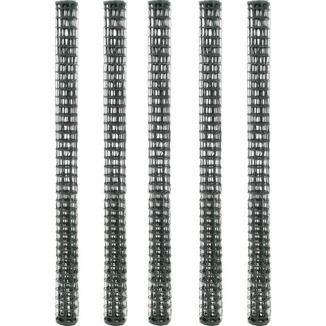 Grillage métallique, 5 pièces, PEHD, 1 x 1,2 m, vert (1/5)