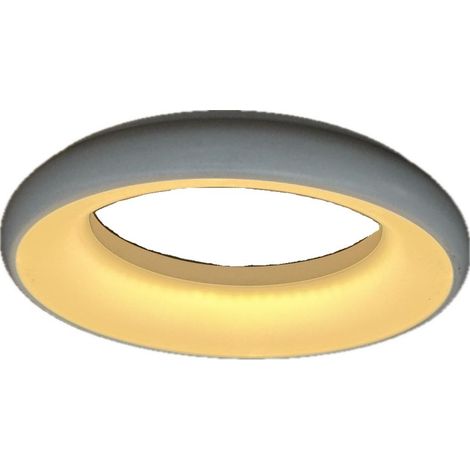 Plafonnier suspension design LED 25W noire et opale Ø 300mm 3000K 1900lm alim 230V (filins non incl) IK06 IP20 HALO (1/5)