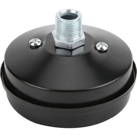 Silencieux de compresseur d'air à coque en fer, silencieux plat, petit, admission de filtre à couplage direct G3/8 16,2 mm (1/5)