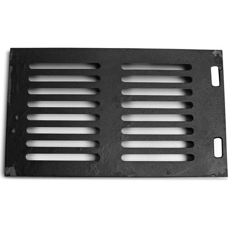 Grille à cendres pour le fourneaus W1-50 de Wamsler - fonte - dimensions d'encastrement parfaitement adaptées (1/2)