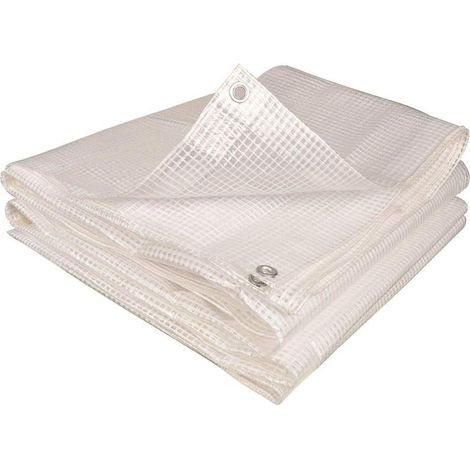 Bâche de protection extérieure en polyéthylène 160 g/m² – Imperméable, ultra-résistante, découpable sur mesure, anti-UV, œillets en aluminium – Serre (1/5)