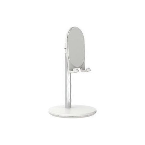 Ergonomischer Schreibtischständer, faltbarer tragbarer Handyhalter, Konstruktion aus Aluminiumlegierung mit rutschfesten Silikonpads für ungestörte Filmabende