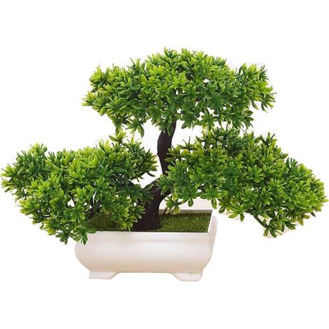 Künstlicher Bonsai-Baum – Bonsai-Baum aus Kunststoff – Dekoration für Büro, Fenster, Garten – 1 Stück (1/5)