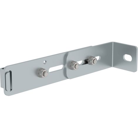 MUNK verstellbare Wandhalter mit Klemmbügel Stahl verzinkt Wandabstand 215-275mm