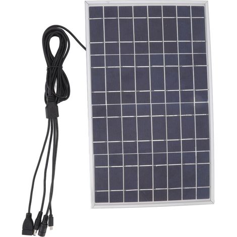 Chargeur de batterie extérieur de panneau de charge solaire de rendement élevé de panneau solaire de 8V 15W pour le bateau de voiture de ménage