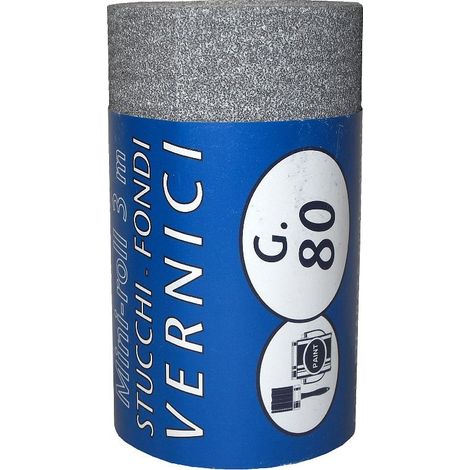 IQ2 TOOLS Carta abrasiva, minirotolo 2,5 mt, grana 80