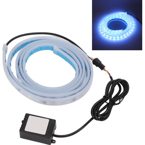 Bande lumineuse LED flexible et étanche de 1,8 mètre pour automobile, éclairage d'ambiance coloré pour capot, application de lecture de code QR (1/5)