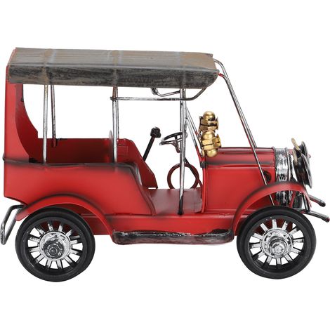 Réplique Miniature de Voiture Ancienne en Métal, Décoration Vintage pour Bureau, Modèle Collection Rétro (1/5)