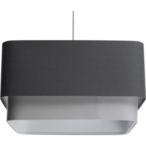 Suspension élégante en lin gris - Gris lin raffiné et discret (1/5)