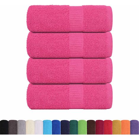 Serviettes d'invité FROGN 4 pcs rose 30x50 cm 360 g/m²